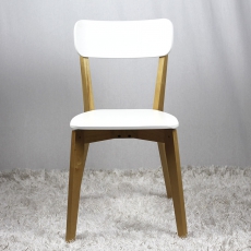 2. akosť Jedálenská stolička drevená Corby (SET 2 ks) breza / biela - 10