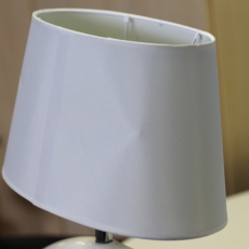 2. akosť Stolná lampa keramická Balance, 35 cm  biela - 2