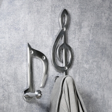 2. jakost Háček na šaty hliníkový Music Houslový klíč, 23 cm - 1 2. jakost Háček na šaty hliníkový Music Houslový klíč, 23 cm - 1