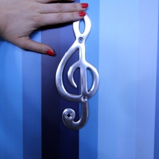 2. jakost Háček na šaty hliníkový Music Houslový klíč, 23 cm - 3 2. jakost Háček na šaty hliníkový Music Houslový klíč, 23 cm - 3