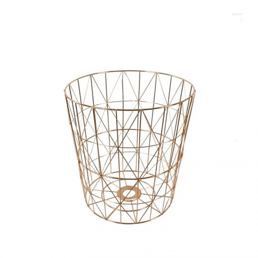 2. jakost Odpadkový koš kovový Basket, 38 cm, měděná - 1