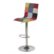 Barová stolička Alena, patchwork - 1