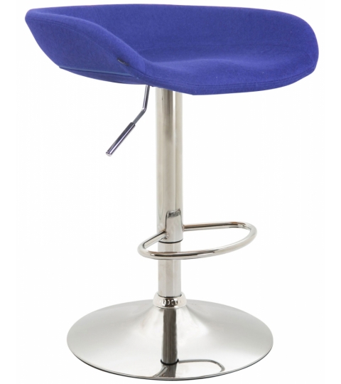 Barová stolička Anaheim, filc, modrá