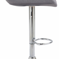 Barová stolička Anaheim, textil, šedá - 3