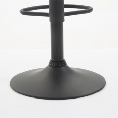 Barová stolička Brag (Súprava 2 ks), syntetická koža, sivá - 4