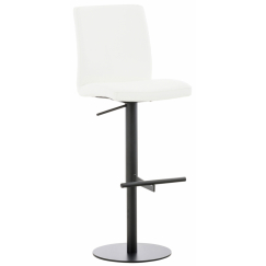Barová stolička Cadiz, syntetická koža, čierna / biela