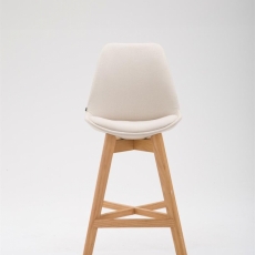 Barová stolička Cane (SET 2 ks), krémová - 2