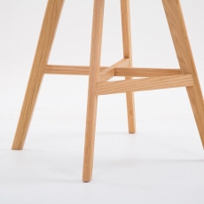 Barová stolička Cane (SET 2 ks), krémová - 4