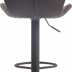 Barová stolička Cork, syntetická koža, čierna / hnedá - 5
