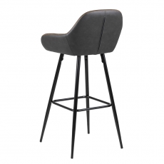 Barová stolička Disca (Súprava 2 ks), holubičia sivá - 4