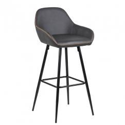 Barová stolička Disca (Súprava 2 ks), holubičia sivá