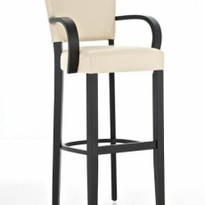 Barová stolička drevená s podrúčkami Amber (SET 2 ks) - 1