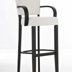 Barová stolička drevená s podrúčkami Amber (SET 2 ks) - 2
