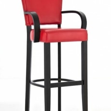 Barová stolička drevená s podrúčkami Amber (SET 2 ks) - 3