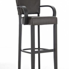 Barová stolička drevená s podrúčkami Amber (SET 2 ks) - 4