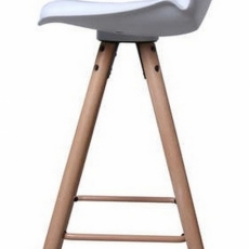 Barová stolička Eslo, biela - 2