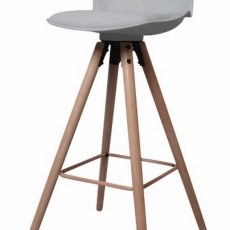 Barová stolička Eslo, sivá - 1
