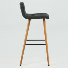 Barová stolička Fredy (Súprava 2 ks), sivá - 4