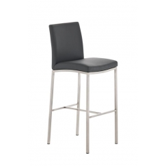 Barová stolička Freeport, syntetická koža, šedá