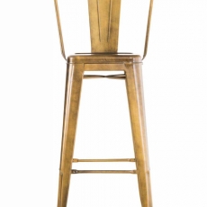 Barová stolička Gilet, zlatá - 3