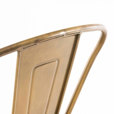 Barová stolička Gilet, zlatá - 7