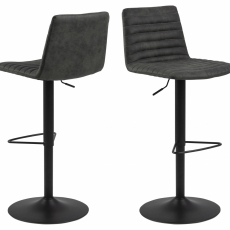Barová stolička Kimmy (SET 2 ks), antracitová  - 1