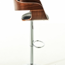 Barová stolička King (SET 2 ks), čierna / orech - 3
