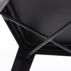 Barová stolička kovová Mason L, antik čierna - 7