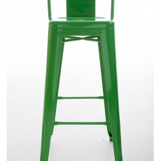 Barová stolička kovová Mason, zelená - 2