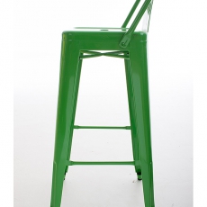 Barová stolička kovová Mason, zelená - 3