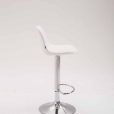 Barová stolička Kyla III., syntetická koža, biela - 3