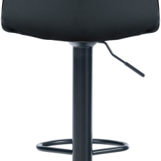 Barová stolička Lex, syntetická koža, čierny podstavec / čierna - 4