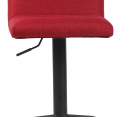 Barová stolička Limerick, textil, čierna / červená - 2