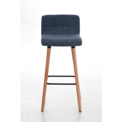 Barová stolička Lincoln, textil, modrá