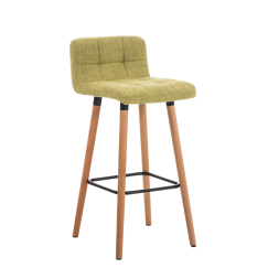 Barová stolička Lincoln, textil, zelená
