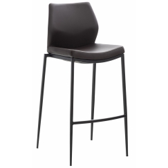 Barová stolička Matola, syntetická koža, hnedá