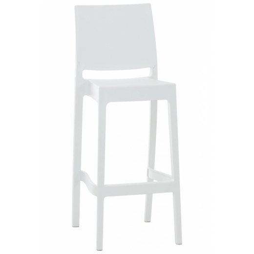 Barová stolička May, biela - 1