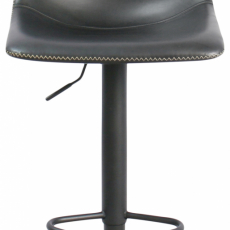 Barová stolička Oregon, syntetická koža, čierna - 2