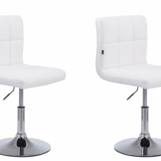 Barová stolička Palm (SET 2 ks), biela - 1