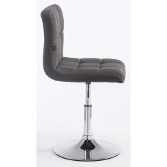 Barová stolička Palma (SET 2 ks), textil, tmavo šedá