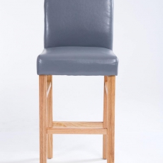 Barová stolička s drevenou podnožou Wilma - 7