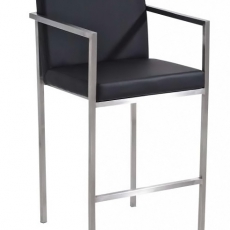 Barová stolička s nerezovou podnožou Anise - 6