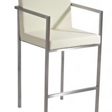 Barová stolička s nerezovou podnožou Anise - 8