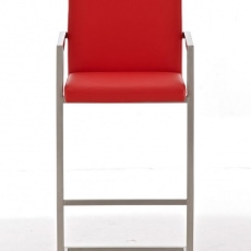 Barová stolička s nerezovou podnožou Aster  - 2