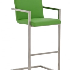 Barová stolička s nerezovou podnožou Aster  - 8