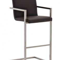 Barová stolička s nerezovou podnožou Aster  - 11