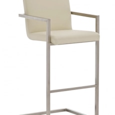 Barová stolička s nerezovou podnožou Aster  - 13