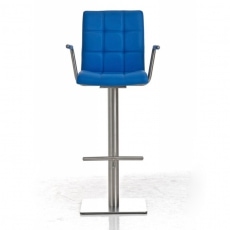 Barová stolička s nerezovou podnožou Indigo - 7