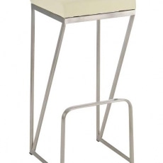 Barová stolička s nerezovou podnožou Wage  - 3