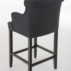 Barová stolička s podrúčkami Sylko, čierna podnož - 6